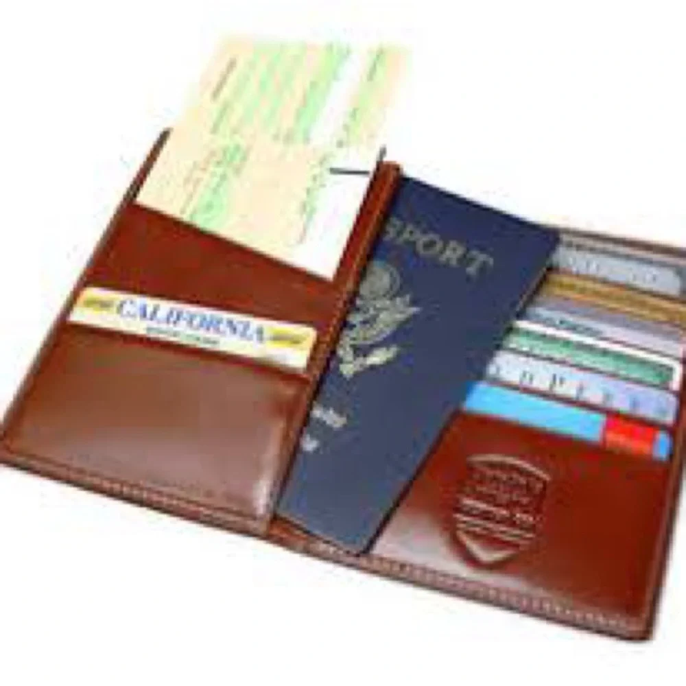 Kena Kai RFID Leather Passport & Card Holder Wallet